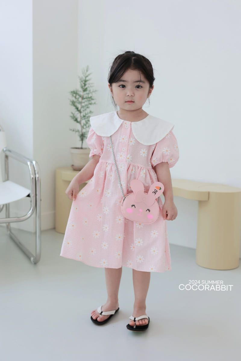 Coco Rabbit - Korean Children Fashion - #littlefashionista - Flower Check One-Piece - 7