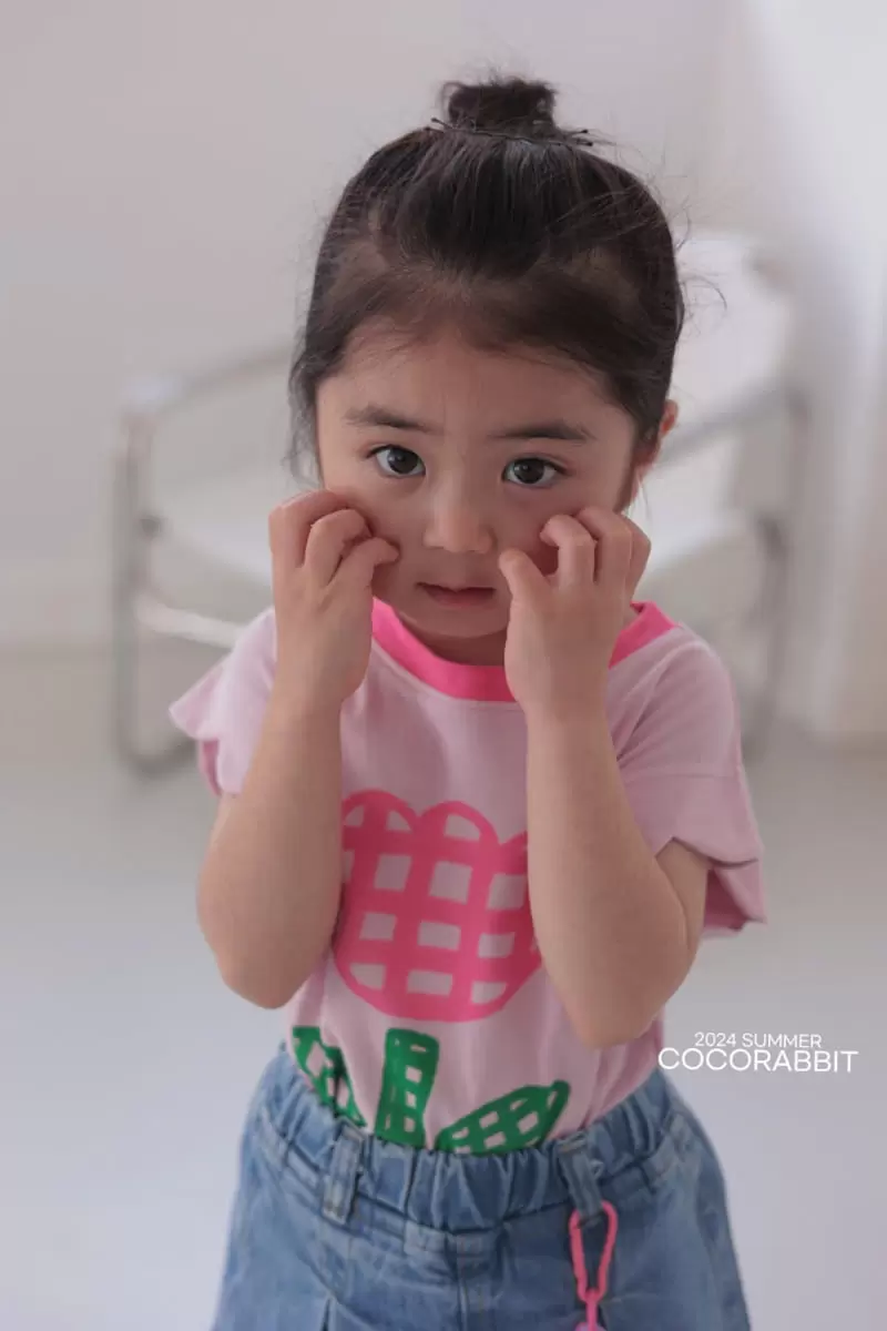 Coco Rabbit - Korean Children Fashion - #magicofchildhood - Check Tulip Tee - 2