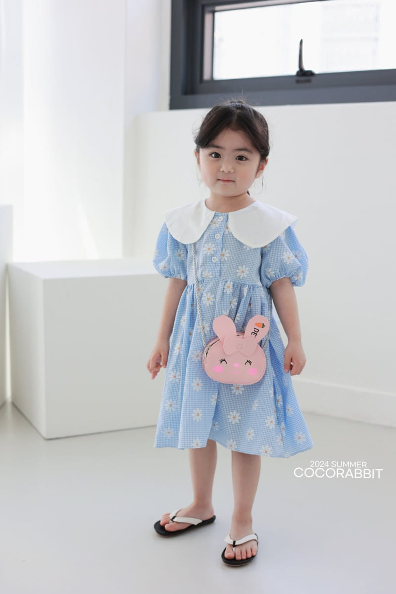 Coco Rabbit - Korean Children Fashion - #magicofchildhood - Flower Check One-Piece - 8