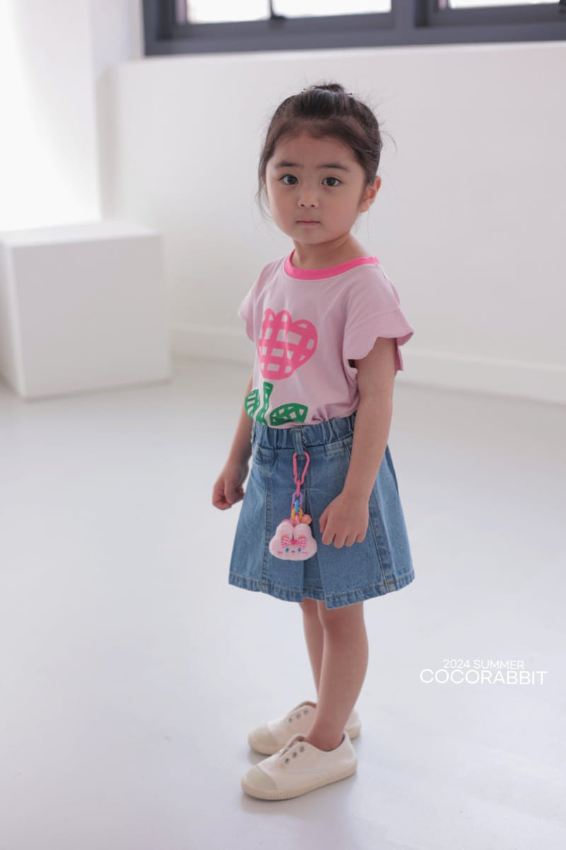 Coco Rabbit - Korean Children Fashion - #minifashionista - Check Tulip Tee - 4