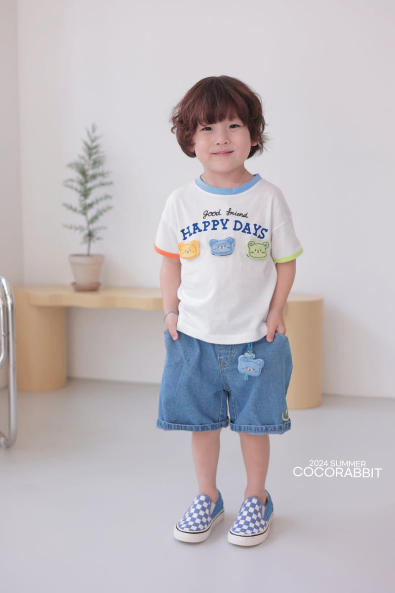 Coco Rabbit - Korean Children Fashion - #todddlerfashion - Happy Day Tee