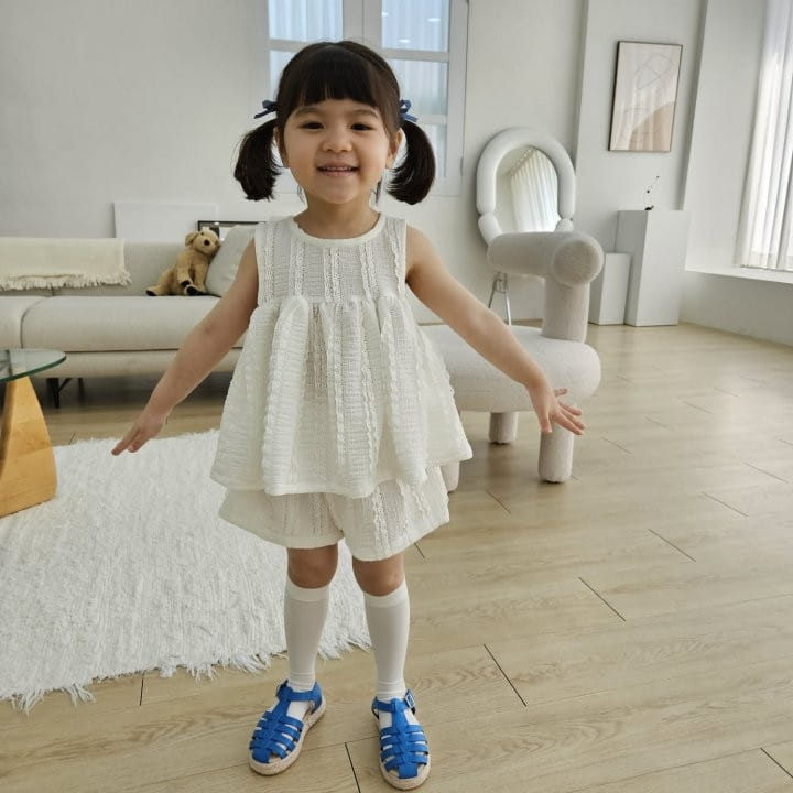 Color - Korean Children Fashion - #littlefashionista - Wedding Top Bottom Set - 5