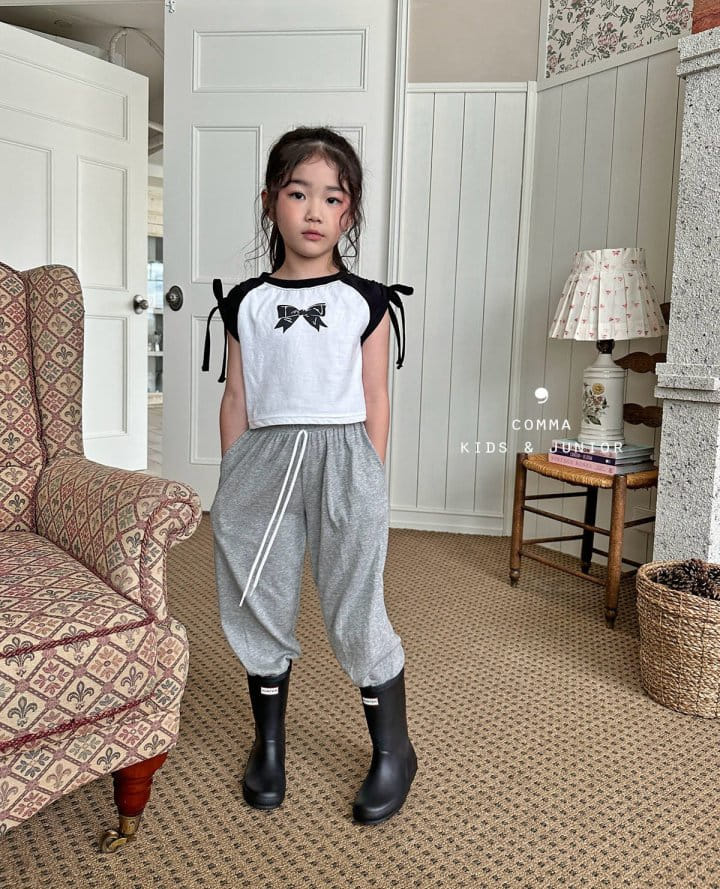 Comma - Korean Children Fashion - #childofig - Ribbon Raglan Tee - 8