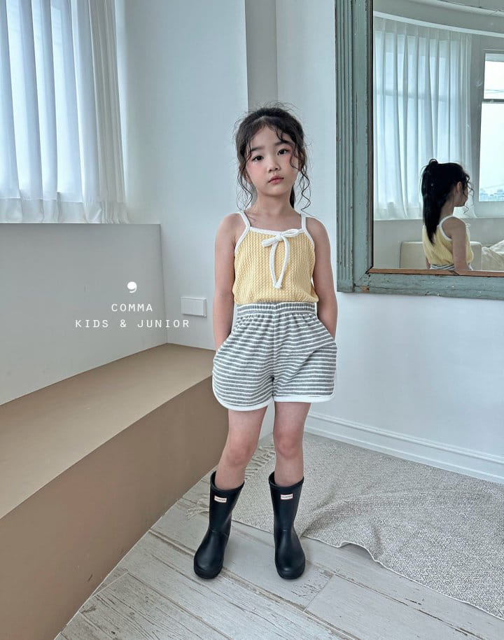 Comma - Korean Children Fashion - #childrensboutique - Color String Sleeveless Tee - 11