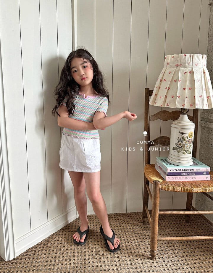 Comma - Korean Children Fashion - #designkidswear - Rainbow Tee - 9