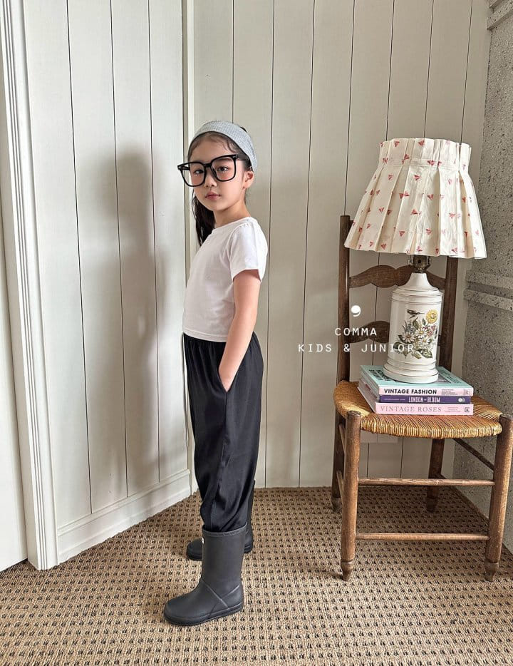 Comma - Korean Children Fashion - #discoveringself - Back Shirring Slit Tee - 6