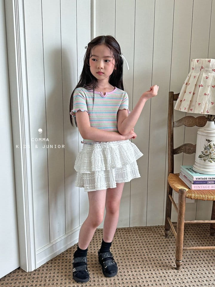 Comma - Korean Children Fashion - #magicofchildhood - Rainbow Tee