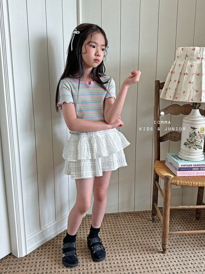 Comma - Korean Children Fashion - #minifashionista - Rainbow Tee - 2