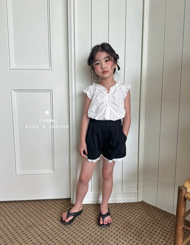 Comma - Korean Children Fashion - #minifashionista - Wrinkle Skirt Pants - 7