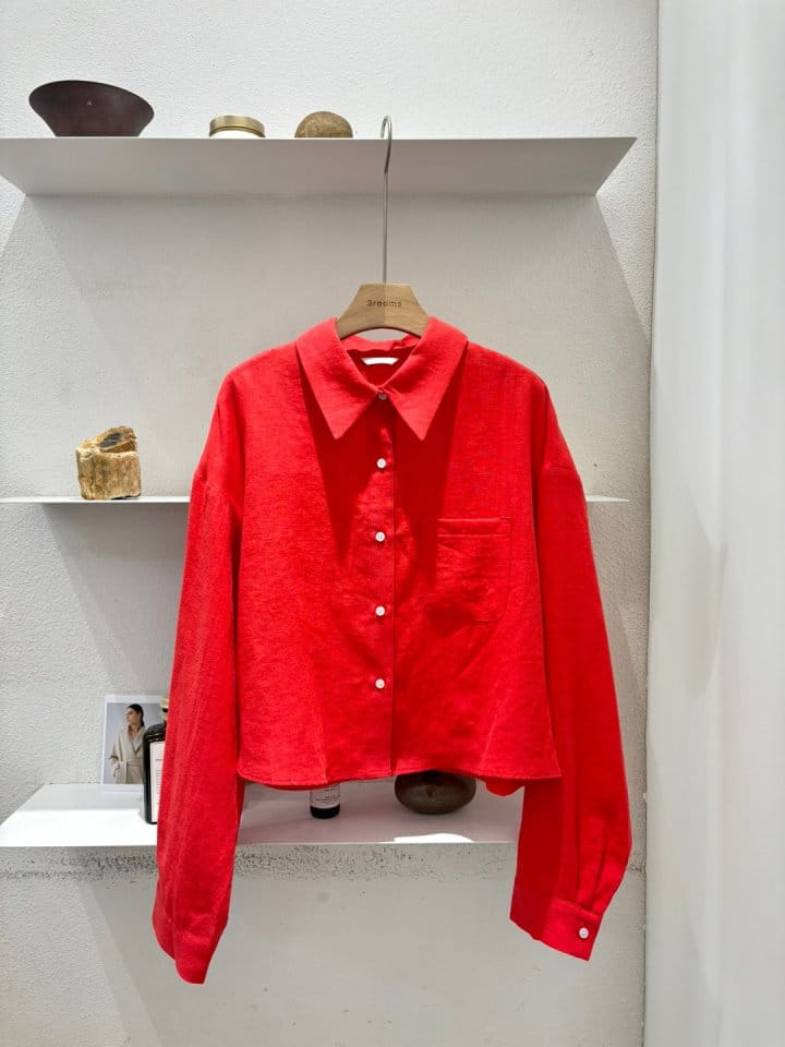 Cornerbloom - Korean Women Fashion - #momslook - L Crop Shirt - 9