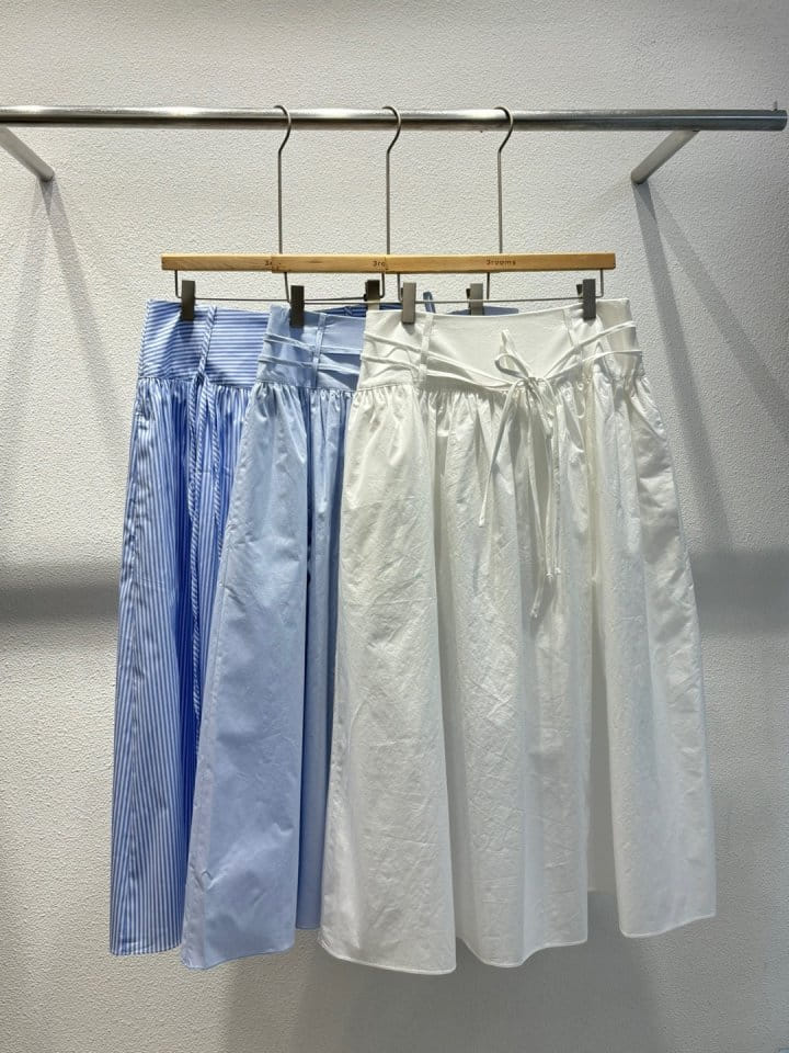 Cornerbloom - Korean Women Fashion - #thelittlethings - C Ribbon Long Skirt - 3