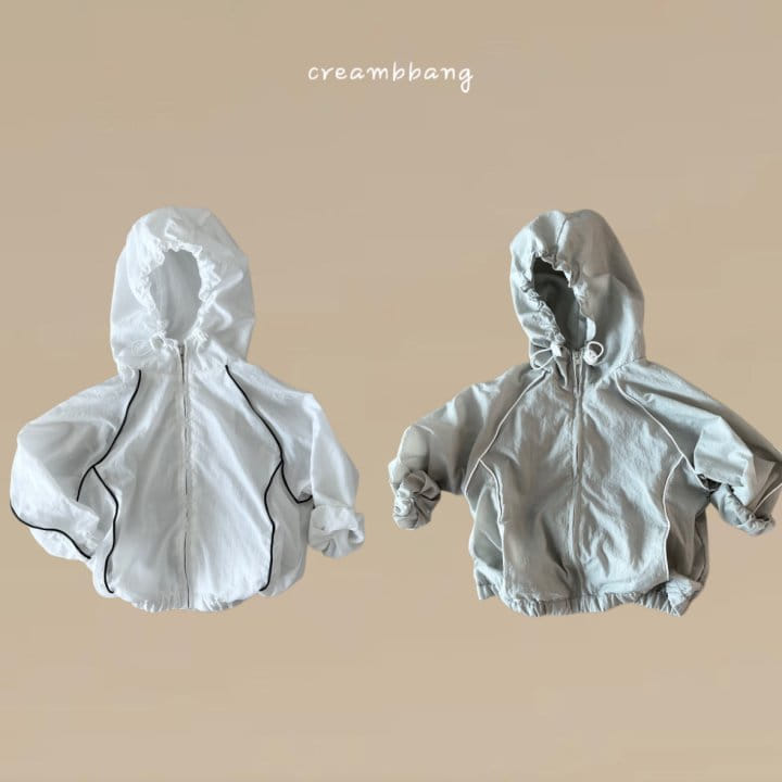 Cream Bbang - Korean Children Fashion - #childofig - Summer Line Windbreaker