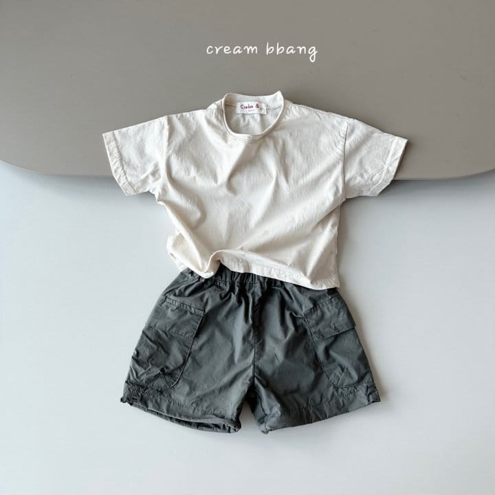 Cream Bbang - Korean Children Fashion - #childrensboutique - Reach Washing Short Sleeve Tee - 6