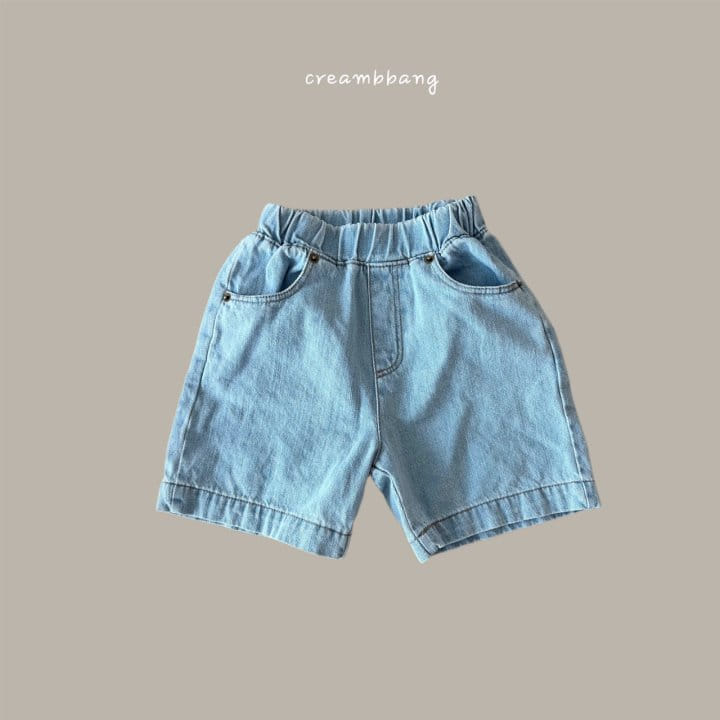 Cream Bbang - Korean Children Fashion - #childrensboutique - Lucky Denim Shorts