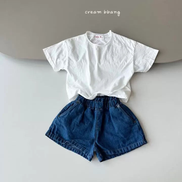 Cream Bbang - Korean Children Fashion - #designkidswear - Reach Washing Short Sleeve Tee - 7