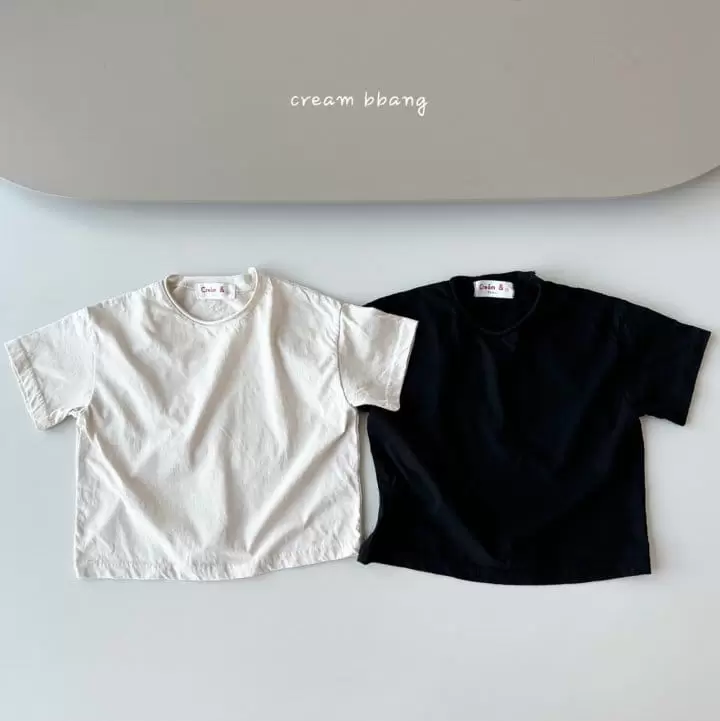 Cream Bbang - Korean Children Fashion - #discoveringself - Reach Washing Short Sleeve Tee - 8