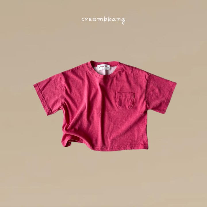 Cream Bbang - Korean Children Fashion - #discoveringself - Pigment Crop Tee - 4