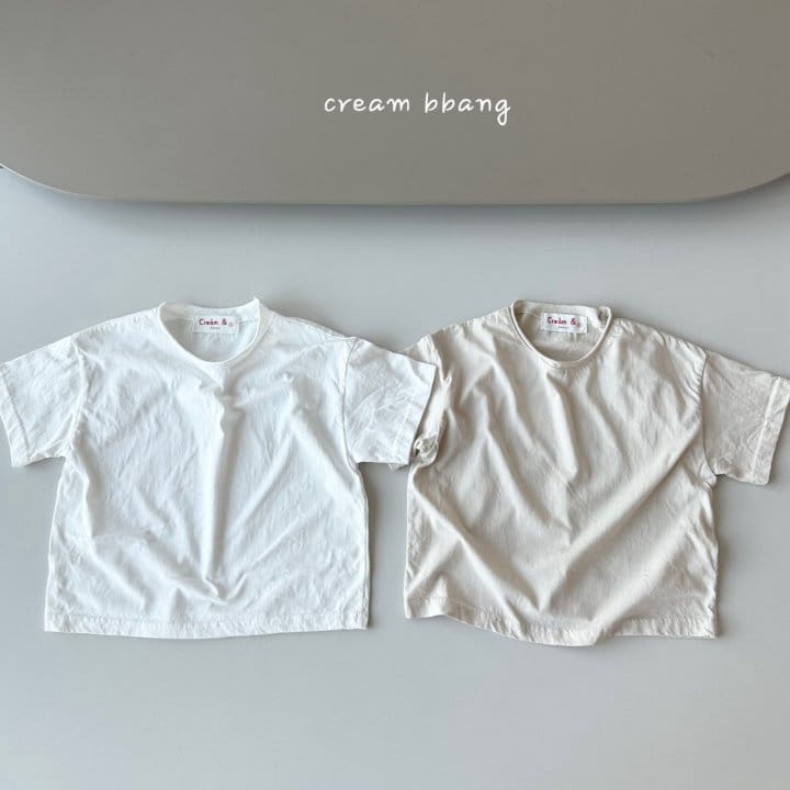 Cream Bbang - Korean Children Fashion - #kidsshorts - Reach Washing Short Sleeve Tee - 10