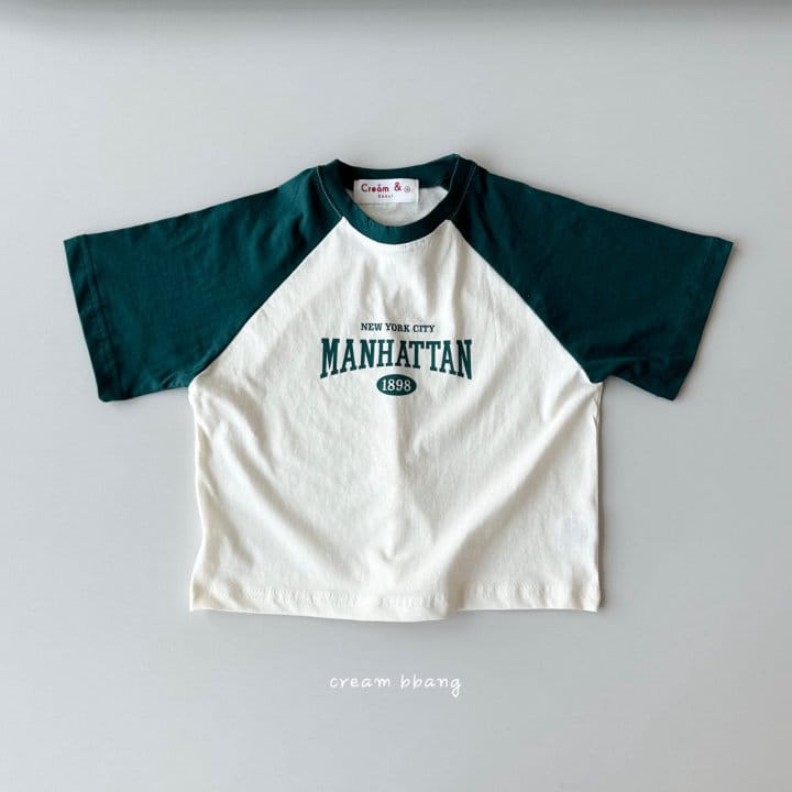 Cream Bbang - Korean Children Fashion - #kidsshorts - Mahattan Raglan Tee - 6