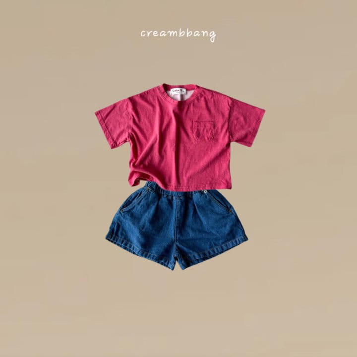 Cream Bbang - Korean Children Fashion - #kidzfashiontrend - Pigment Crop Tee - 7