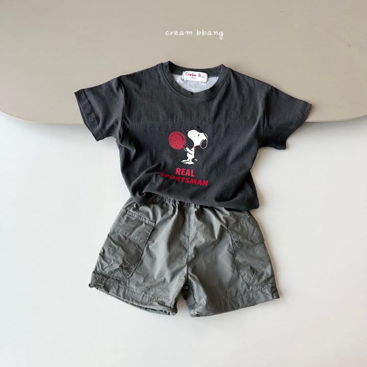 Cream Bbang - Korean Children Fashion - #littlefashionista - Tennis Short Sleeve Tee - 2