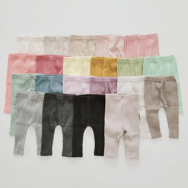 Daily Daily - Korean Baby Fashion - #onlinebabyshop - Dan Dan Rib Leggings