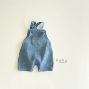 Denden - Korean Children Fashion - #kidsshorts - Bon Bon Denim Dundarees Shorts