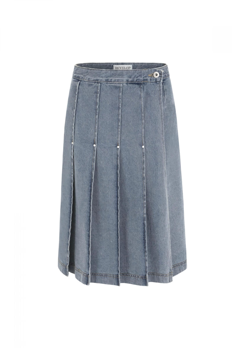 Develop - Korean Women Fashion - #romanticstyle - 1319 Pleats Skirt