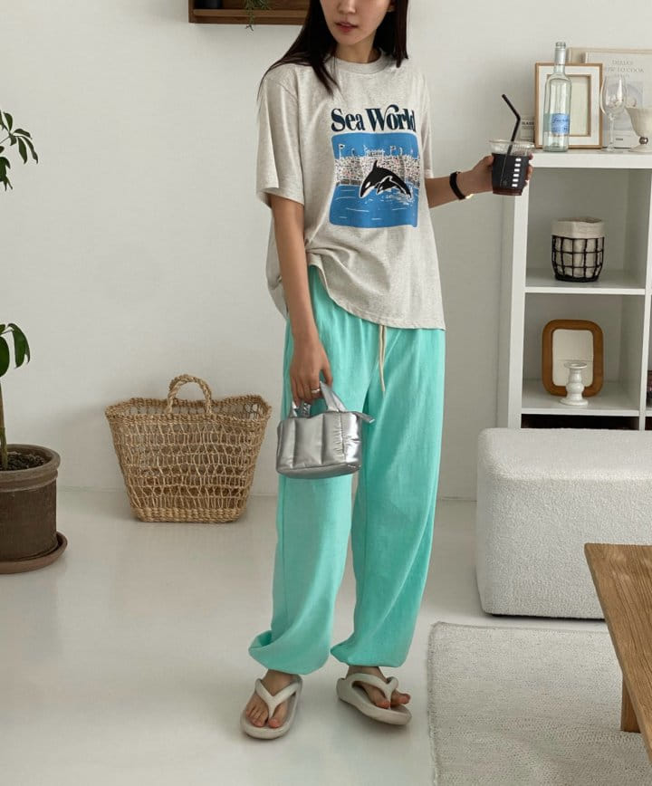 Diana - Korean Women Fashion - #momslook - Sea World Tee - 7