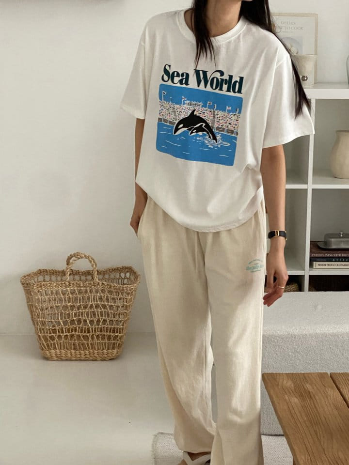 Diana - Korean Women Fashion - #momslook - Sea World Tee - 9