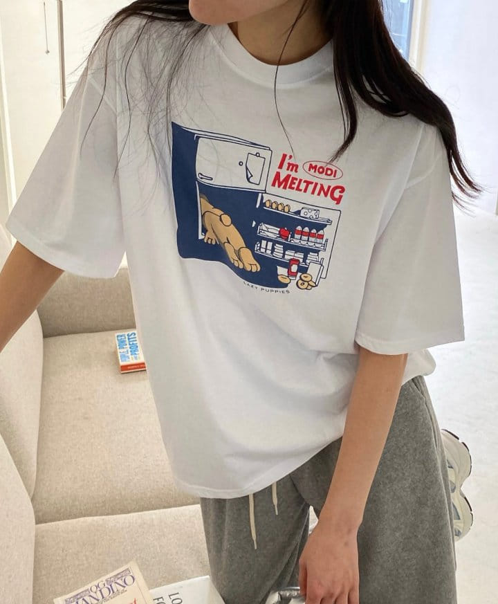 Diana - Korean Women Fashion - #vintagekidsstyle - Melting Tee - 2