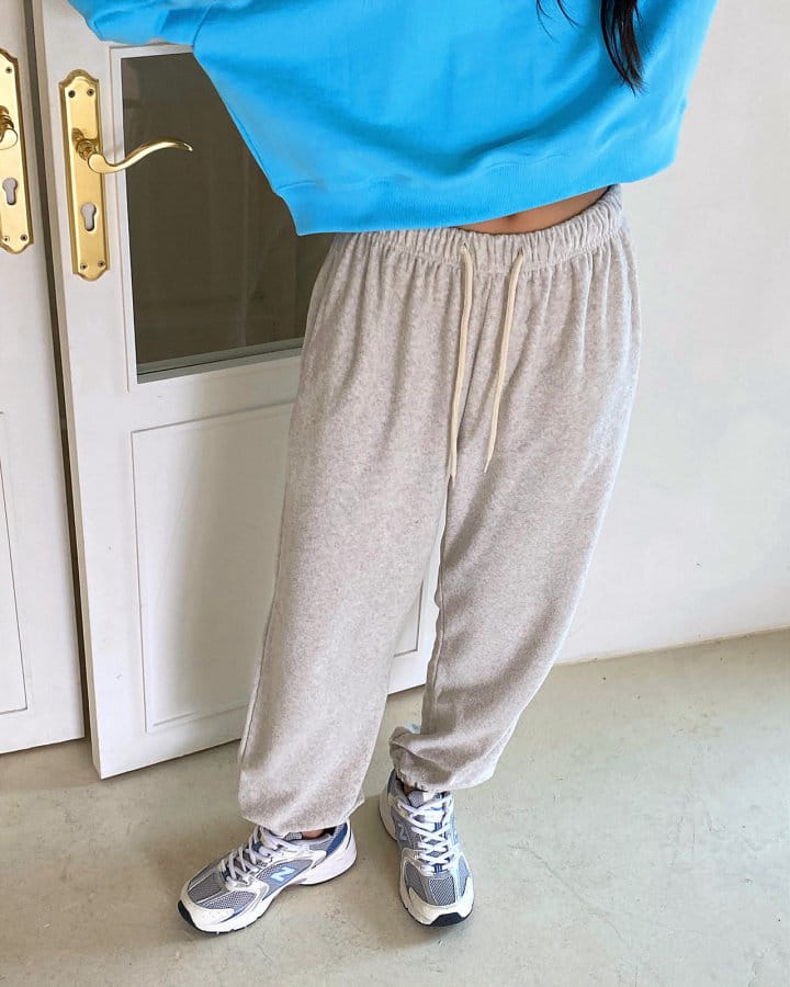 Diana - Korean Women Fashion - #womensfashion - Terry Jogger Pants - 8