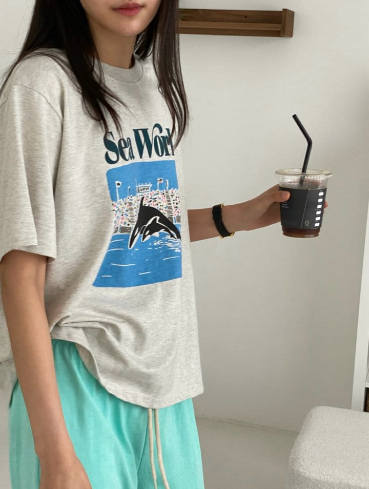 Diana - Korean Women Fashion - #womensfashion - Sea World Tee - 8