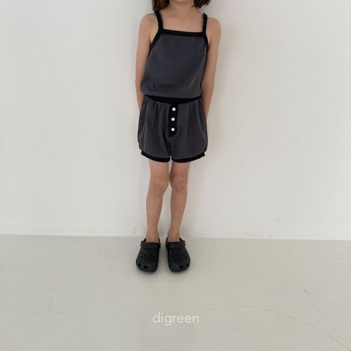 Digreen - Korean Children Fashion - #childrensboutique - cream, charcoal, blue green st, beige st