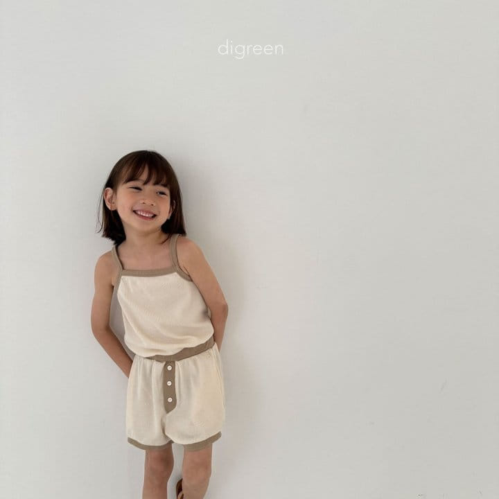 Digreen - Korean Children Fashion - #designkidswear - cream, charcoal, blue green st, beige st