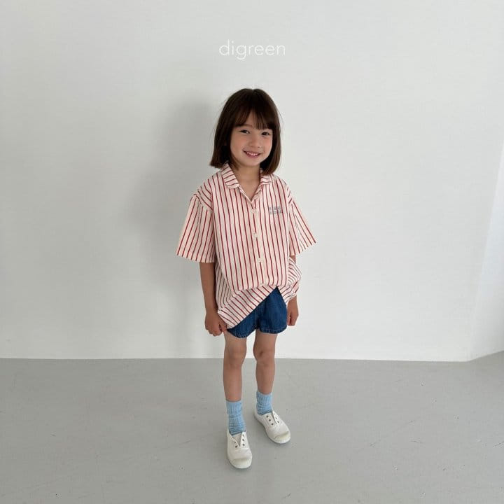 Digreen - Korean Children Fashion - #discoveringself - blue, red, beige - 5