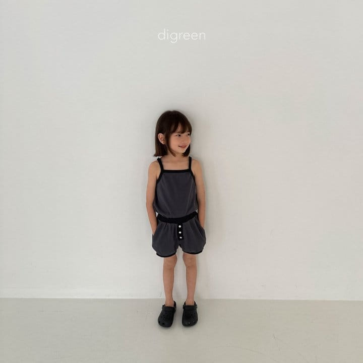 Digreen - Korean Children Fashion - #discoveringself - cream, charcoal, blue green st, beige st - 4