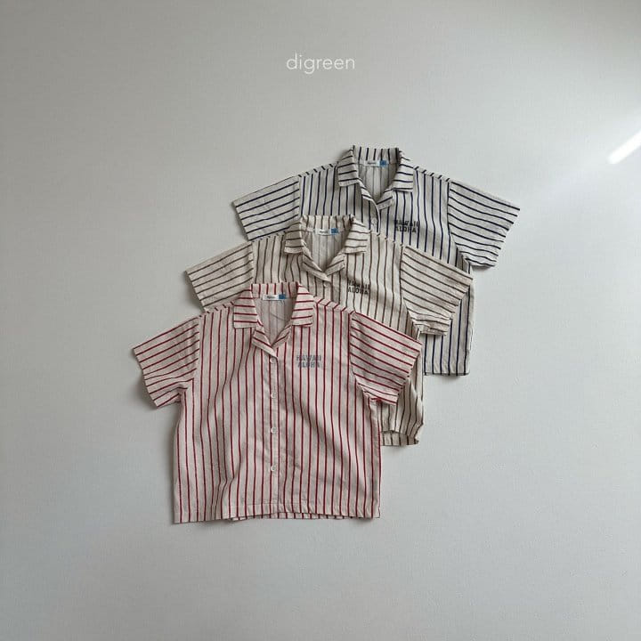 Digreen - Korean Children Fashion - #kidsshorts - blue, red, beige - 7