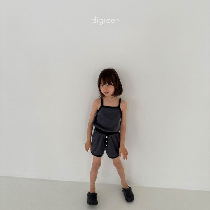 Digreen - Korean Children Fashion - #prettylittlegirls - cream, charcoal, blue green st, beige st - 11