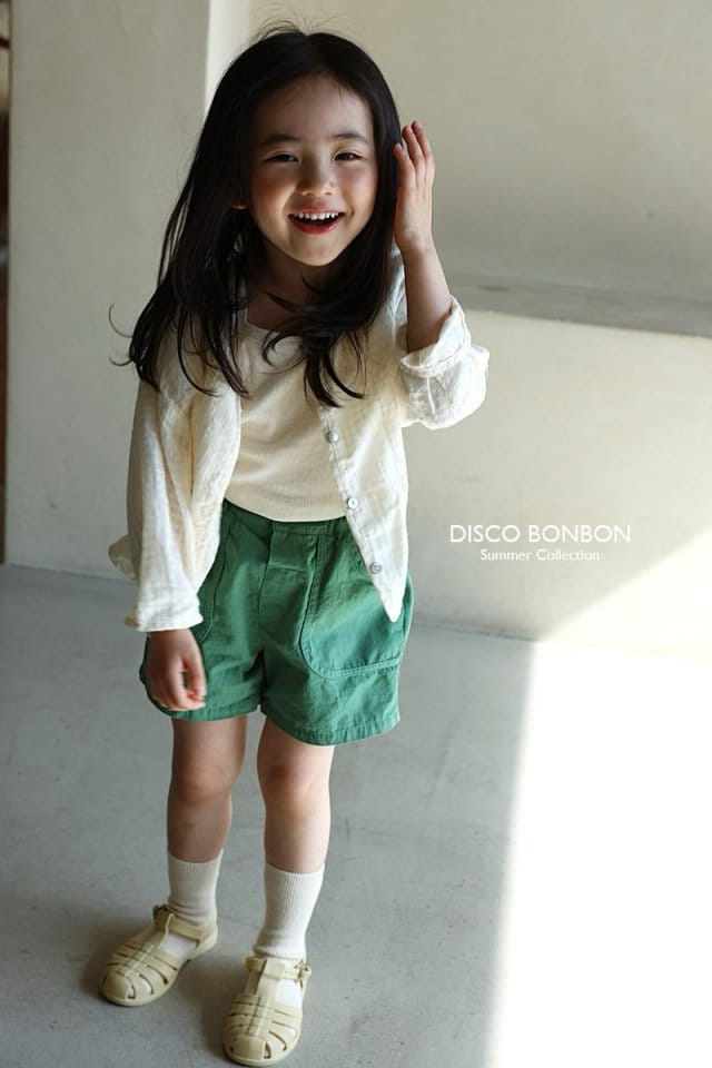 Disco Bonbon - Korean Children Fashion - #Kfashion4kids - Cream Rib Span Sleeveless Tee - 11