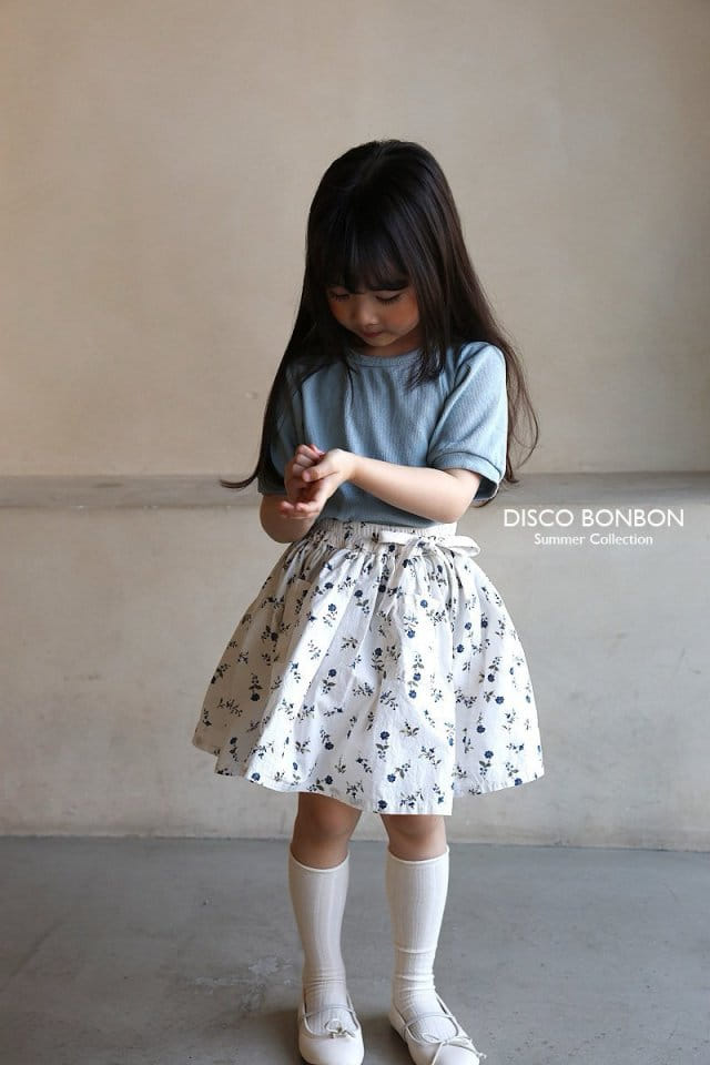 Disco Bonbon - Korean Children Fashion - #kidsshorts - Bell Ribbon Skirt