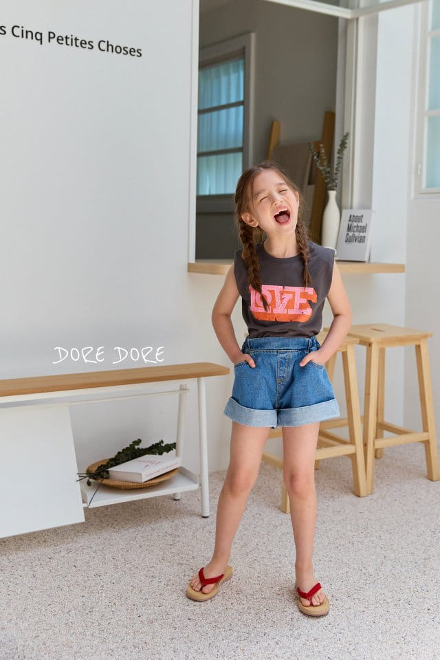 Dore Dore - Korean Children Fashion - #Kfashion4kids - Love Pad Sleeveless Tee - 11