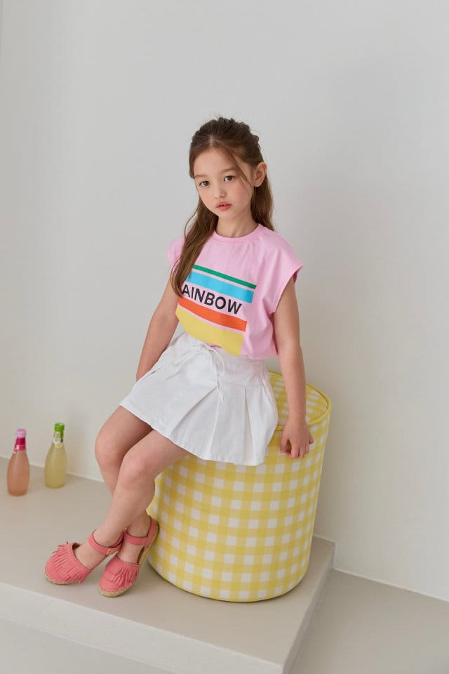 Dore Dore - Korean Children Fashion - #Kfashion4kids - Rainbow Sleeveless Tee - 8