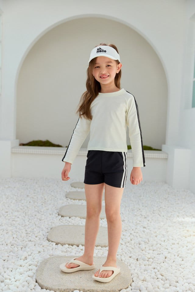 Dore Dore - Korean Children Fashion - #childofig - Two Line Tape Water Shorts - 5