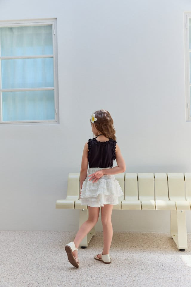 Dore Dore - Korean Children Fashion - #childofig - Terry Frill Sleeveless Tee - 7