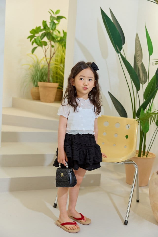 Dore Dore - Korean Children Fashion - #childofig - See Through Ribbon Tee - 6