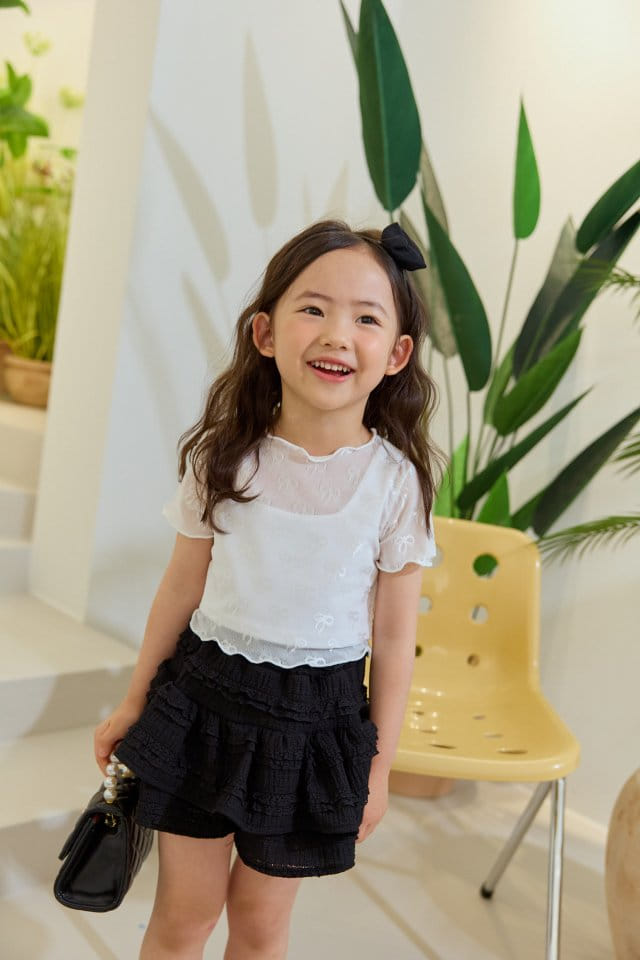 Dore Dore - Korean Children Fashion - #childofig - See Through Ribbon Tee - 7