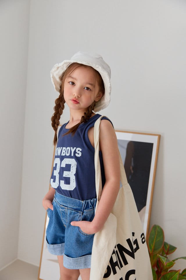 Dore Dore - Korean Children Fashion - #childofig - Cowboy 33 Sleeveless Tee - 5