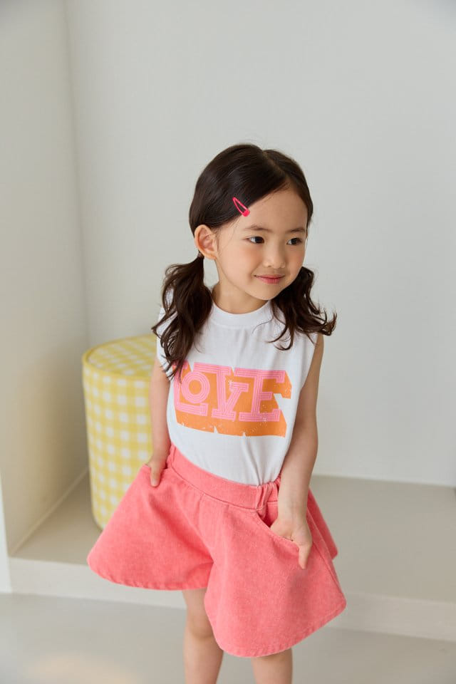 Dore Dore - Korean Children Fashion - #childofig - Love Pad Sleeveless Tee - 3