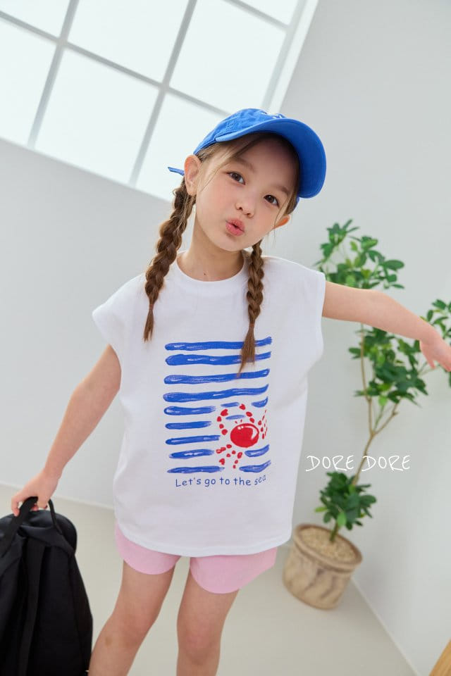 Dore Dore - Korean Children Fashion - #childofig - Red Crap Sleeveless Tee